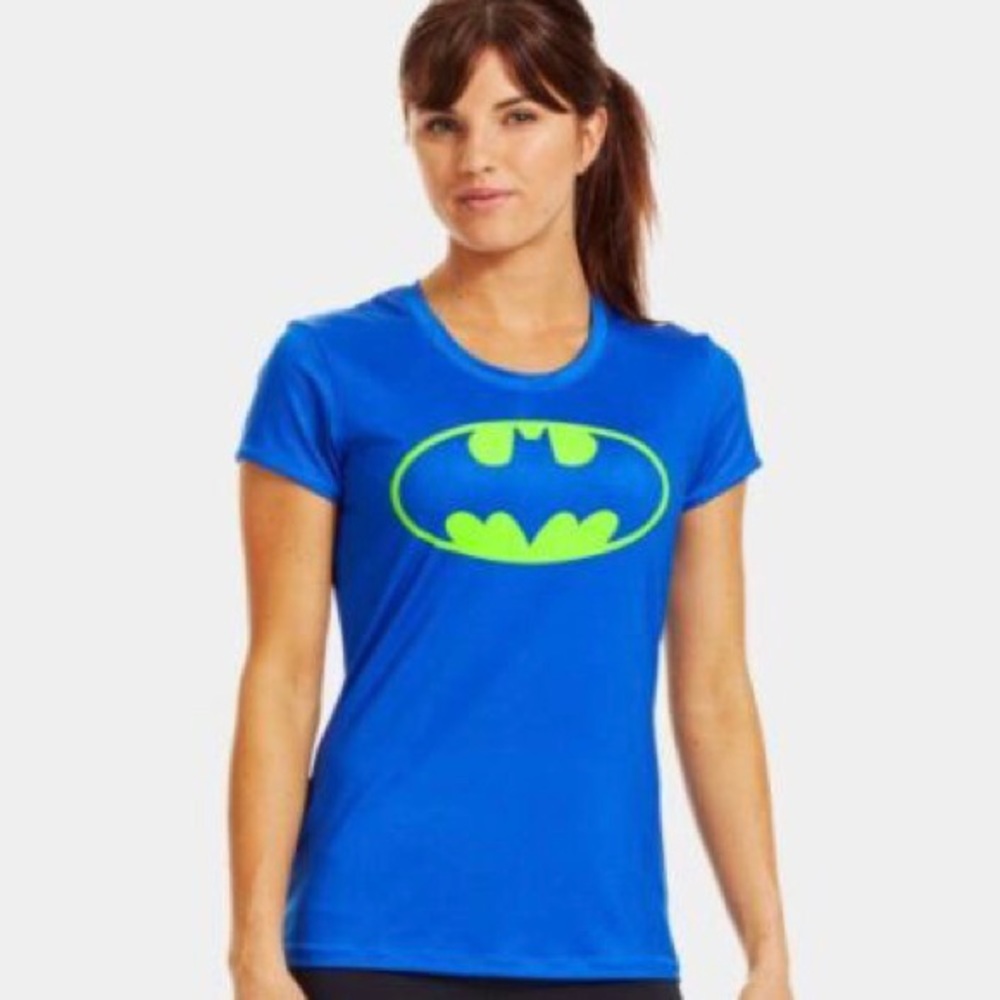 NWT Under Armour heatgear Alter Ego Batman Short Sleeve Fitted T-Shirt Small